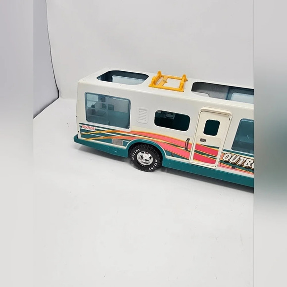 Vintage Nylint Outbounder RV 1996 Metal White Aqua Pink Camper Roadtrip Vehicle - Picture 6 of 14